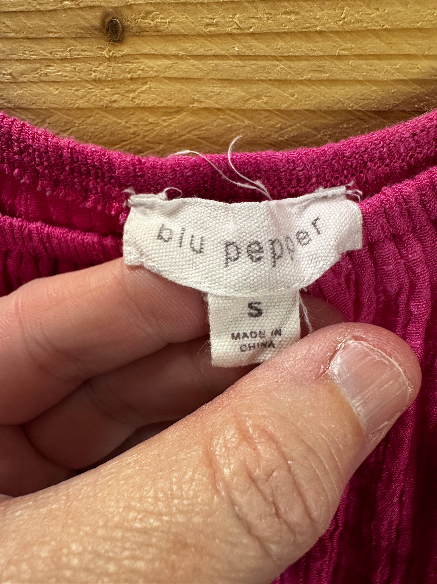 Blu Pepper Blouse Size S