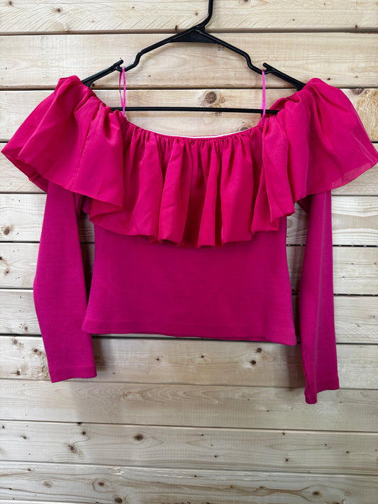 Anthropologie Ruffle Off-Shoulder Top -Medium