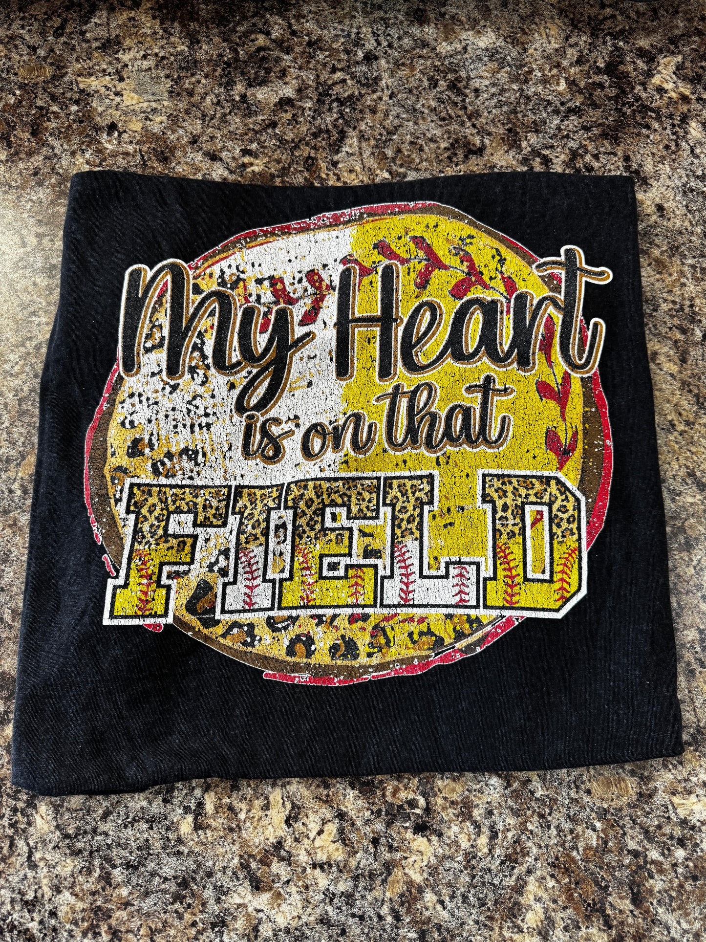 Graphic Tshirts - Hear on the Field - SB + Baseball
