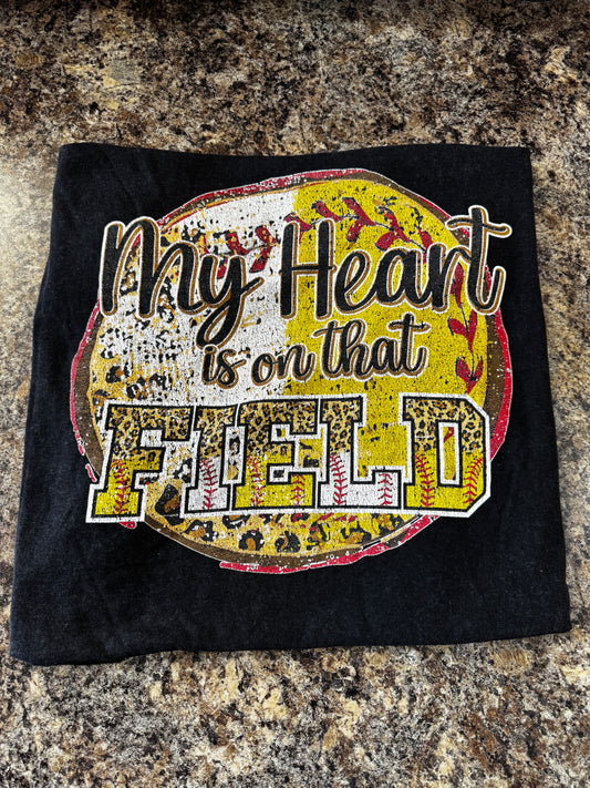 Graphic Tshirts - Hear on the Field - SB + Baseball