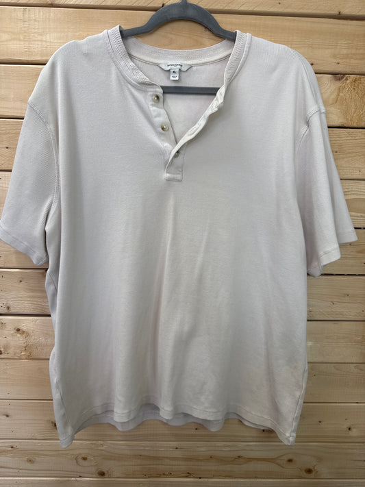 Blouse - Banana Republic Ribbed Henley XL